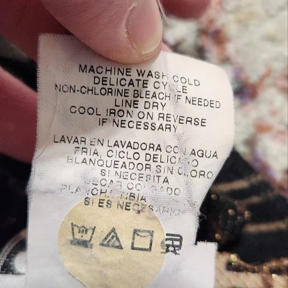 90s Y2K G.A.S. Metallic Plaid Brown Mockneck Mini Dress Size Medium - Picture 6 of 12